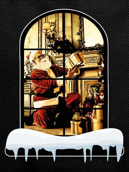 Santa Claus at home