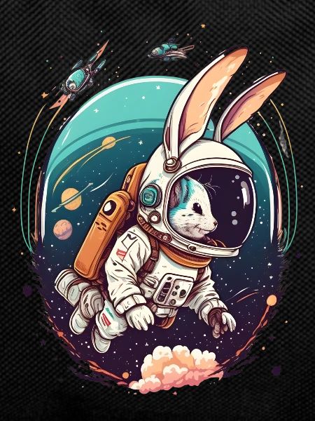 Lapin dans l’espace