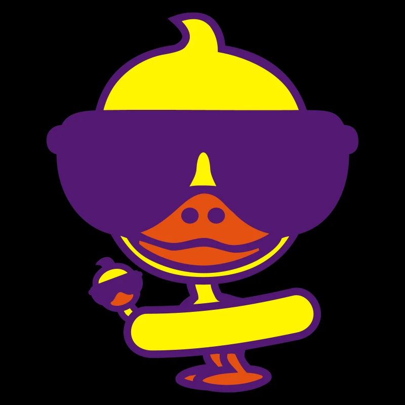 Cool duck on holiday