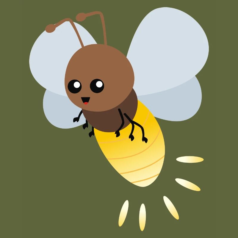 Nette Firefly-Karikatur
