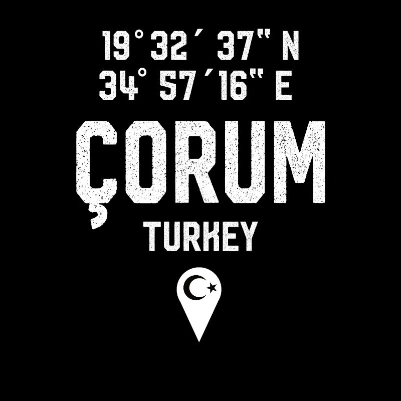 19 plaque d'immatriculation turque Corum en cadeau