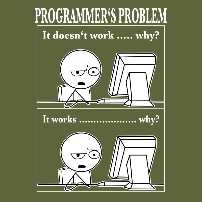 Programmer Computer Scientist Funny Cartoon T-Shir