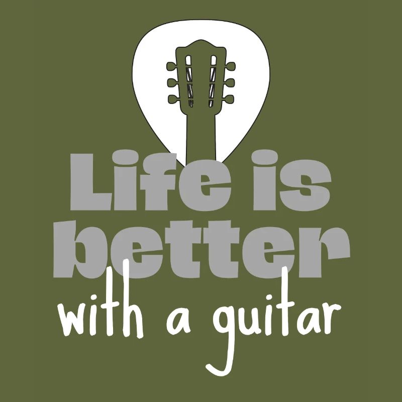Das Leben ist besser mit einer Gitarre.
