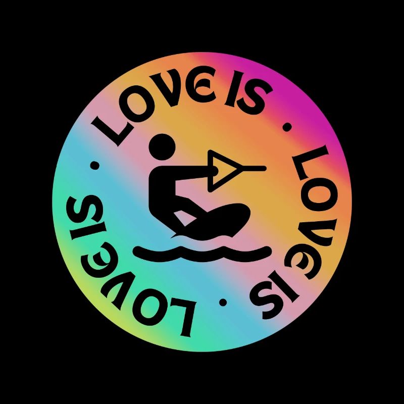 Love is wakeboarding.