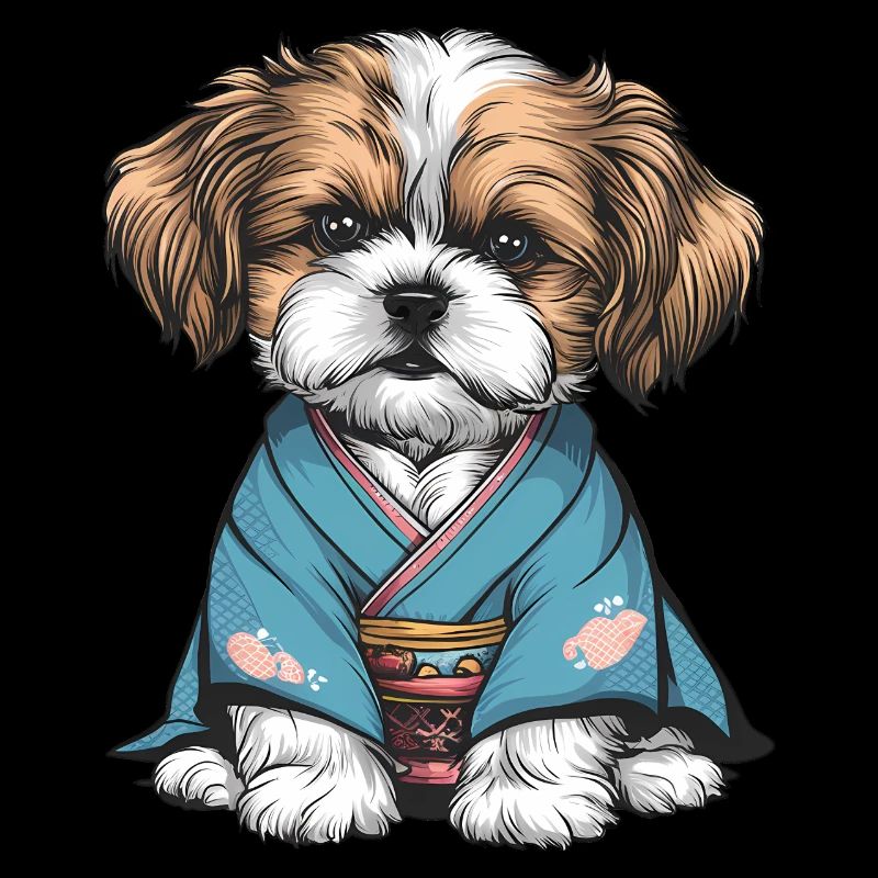 Shih Tzu In Kimono