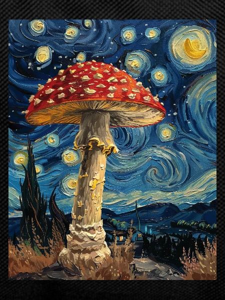 Mushroom Starry Night