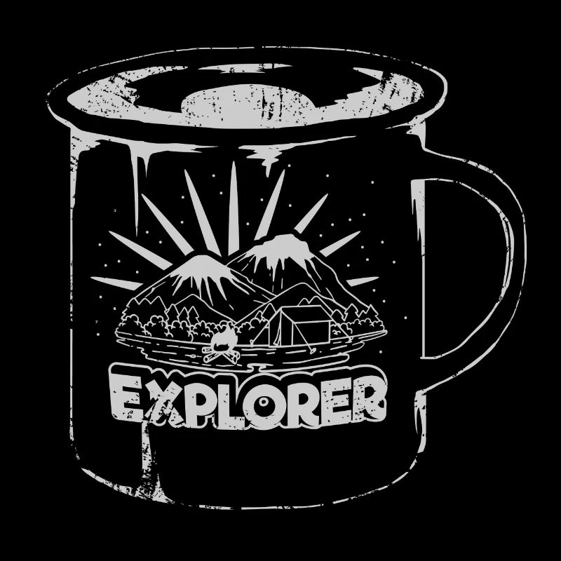 Tasse Explorer Becher Camping Geschenk