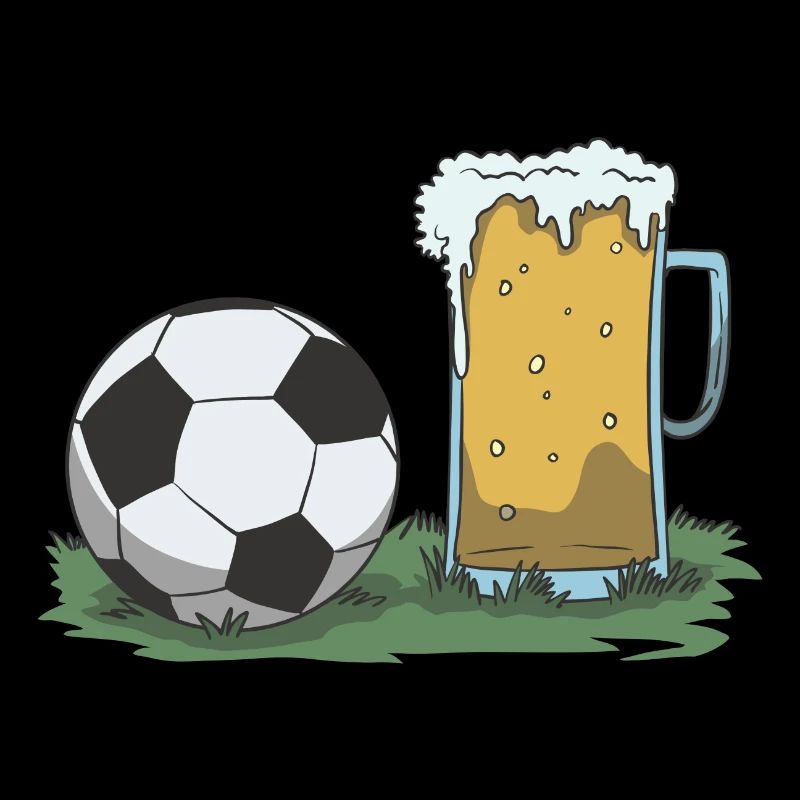 Fußball und Bier Geschenk Idee