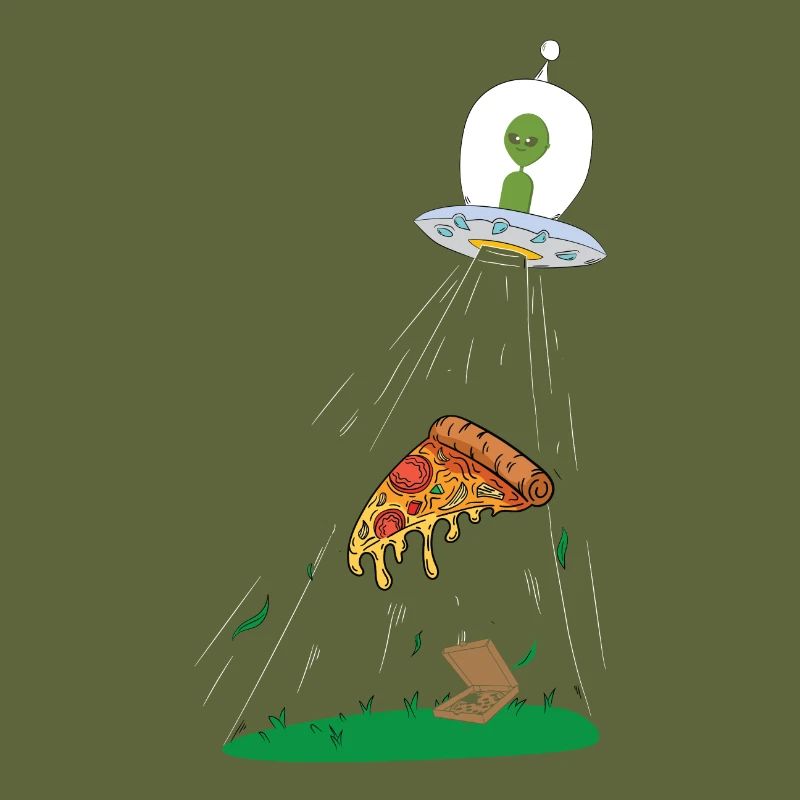 Ufo pizza pour alien