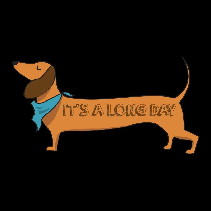 C'est une longue journée de teckel