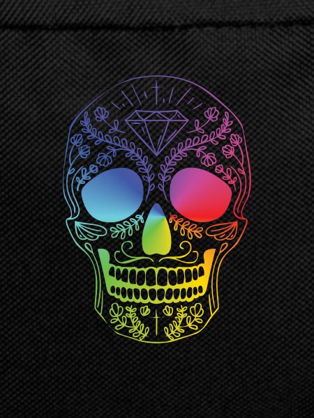 Skull in rainbow style