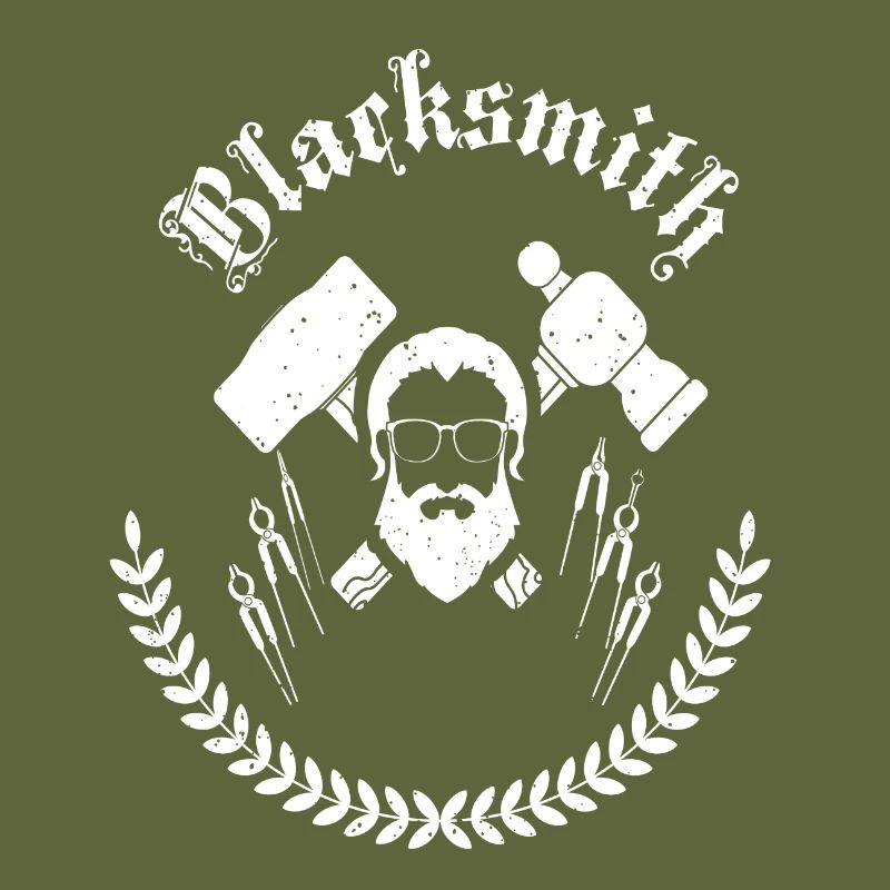 Blacksmith Schmeid Großvater Cool Style Mann