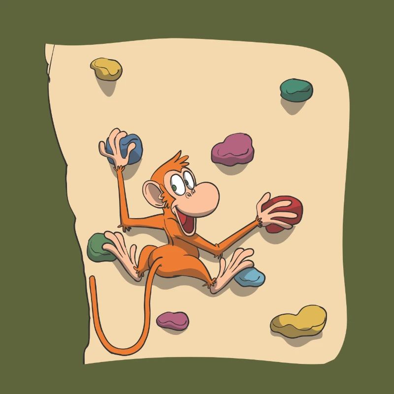 Monkey bouldering