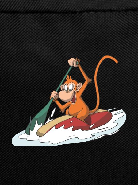 Singe en canoë