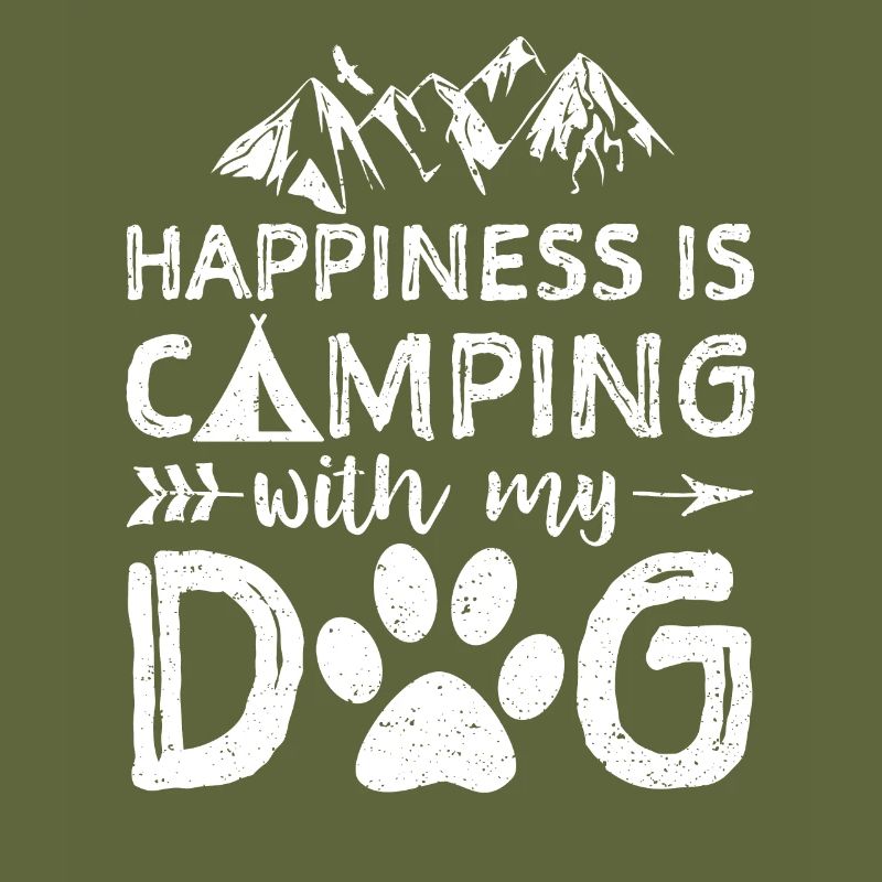 Le bonheur, c'est camper avec mon chien - Camping