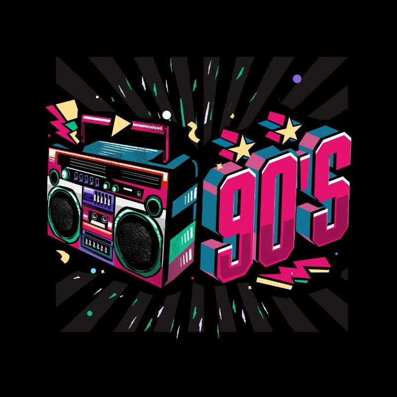 90er Neon Kassette