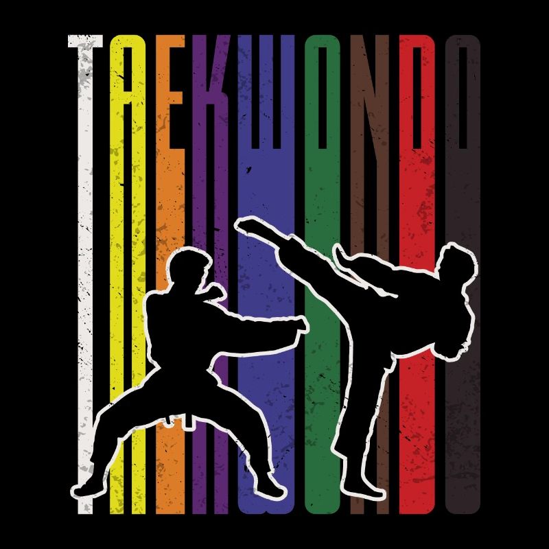 Vintage Taekwondo TKD Tae Kwon Do Kampfkunst Kick