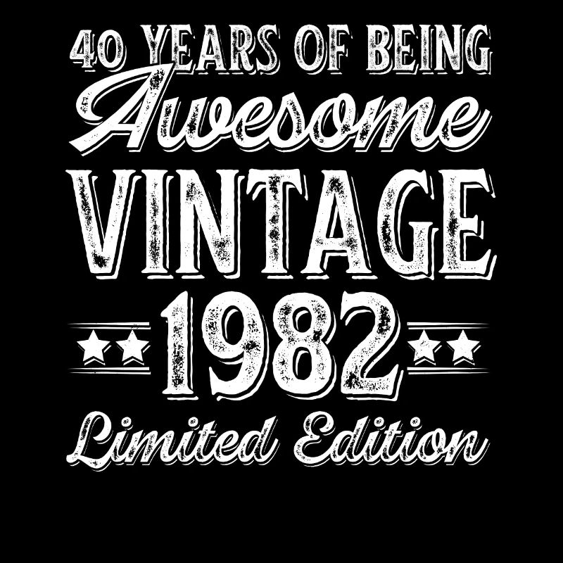 Né 1982 Retro 1982 Anniversaire