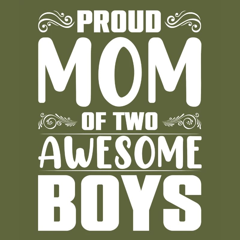 Mama Von Zwei Jungs Mutter Muttertag
