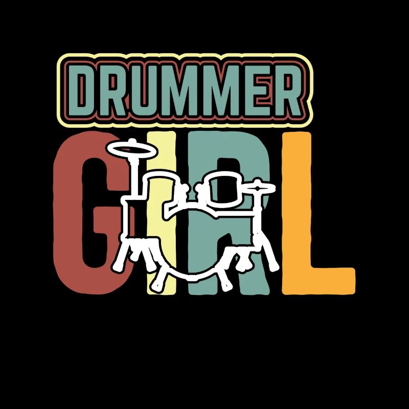 Batteur Batteur Drums Girl