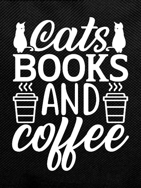 cat books coffee