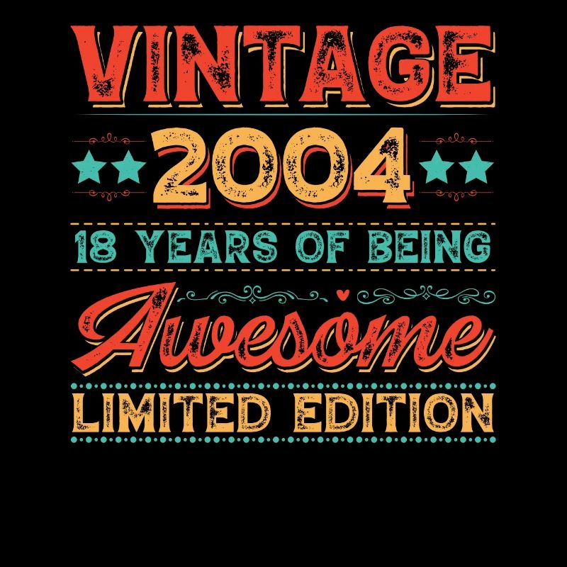 18. Geburtstag Junge Mädchen 18 Jahre 2004 Spruch