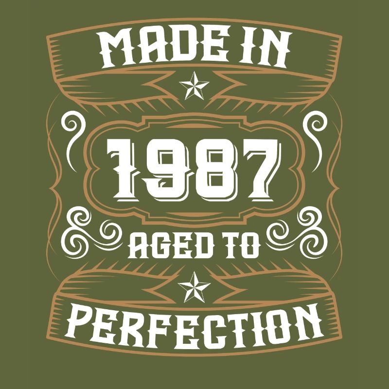1987 Anniversaire Né 87 Année de naissance