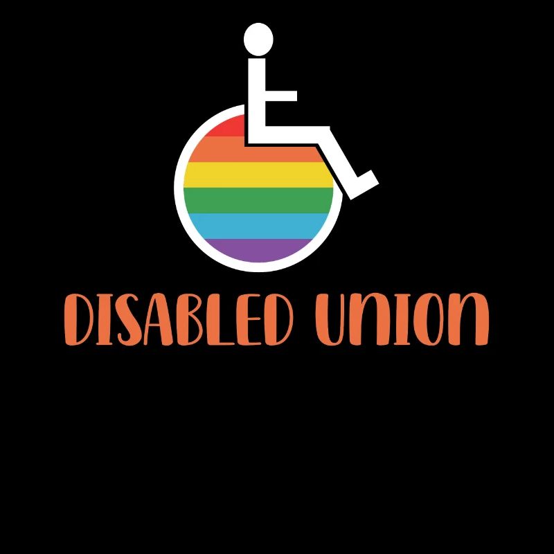 LGBTQ wheelchair support Rainbow Flag