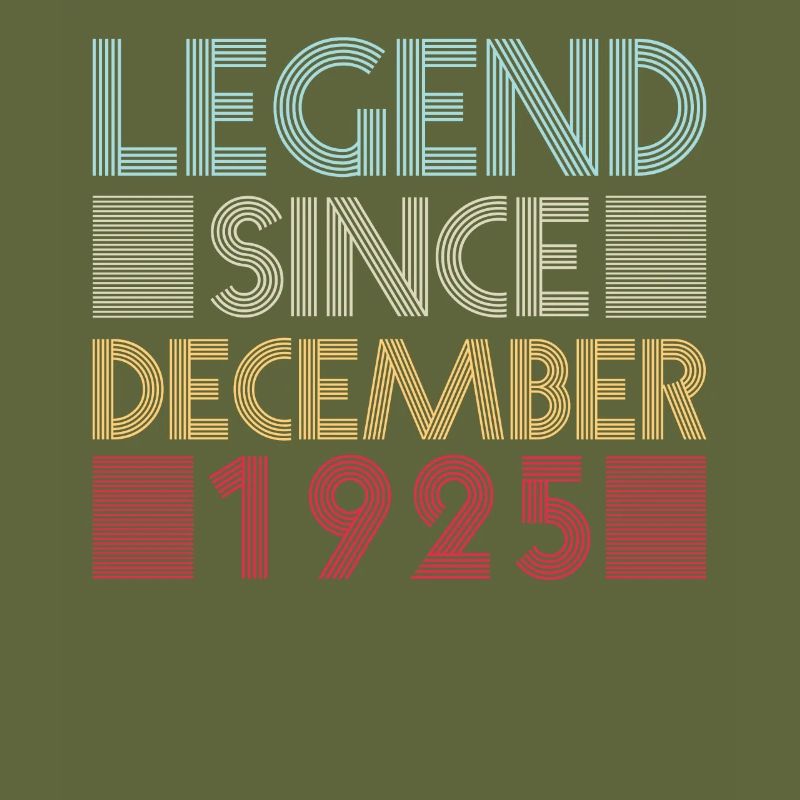 Legends birthday December 1925 born gift