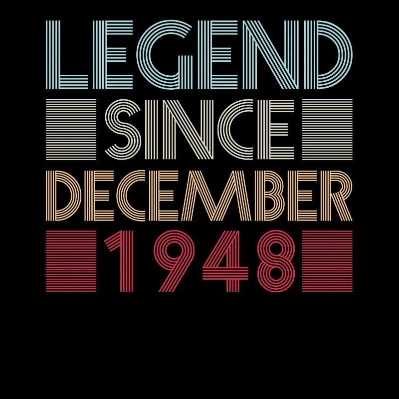 Legenden Geburtstag Dezember 1948 geboren Geschenk