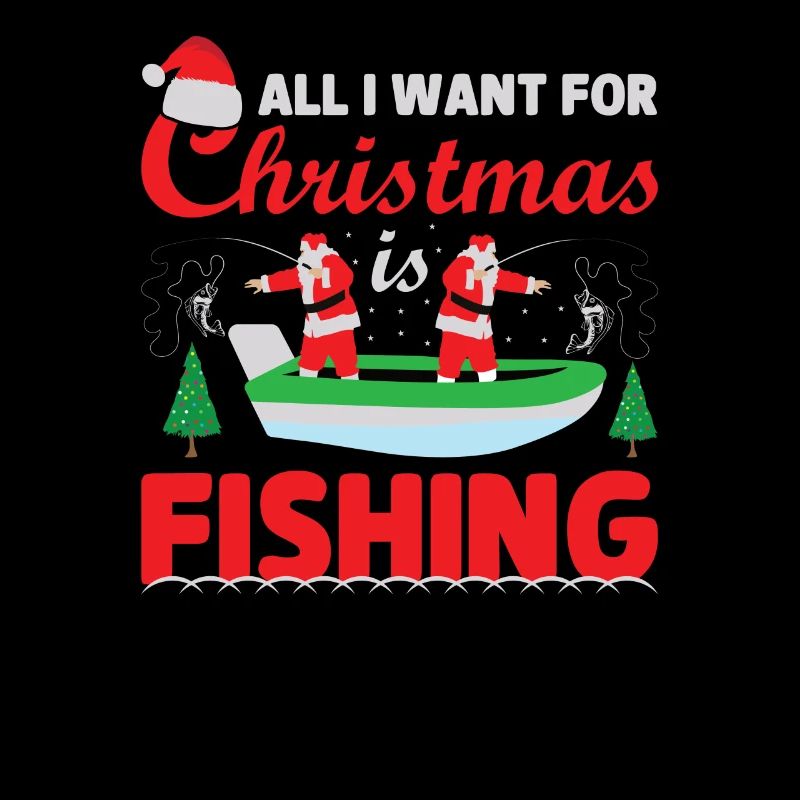 Pêcheur de Noël Pêche Poisson Pêche Cadeau