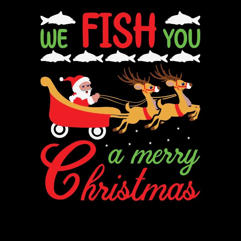 Pêcheur de Noël Pêche Poisson Pêche Cadeau