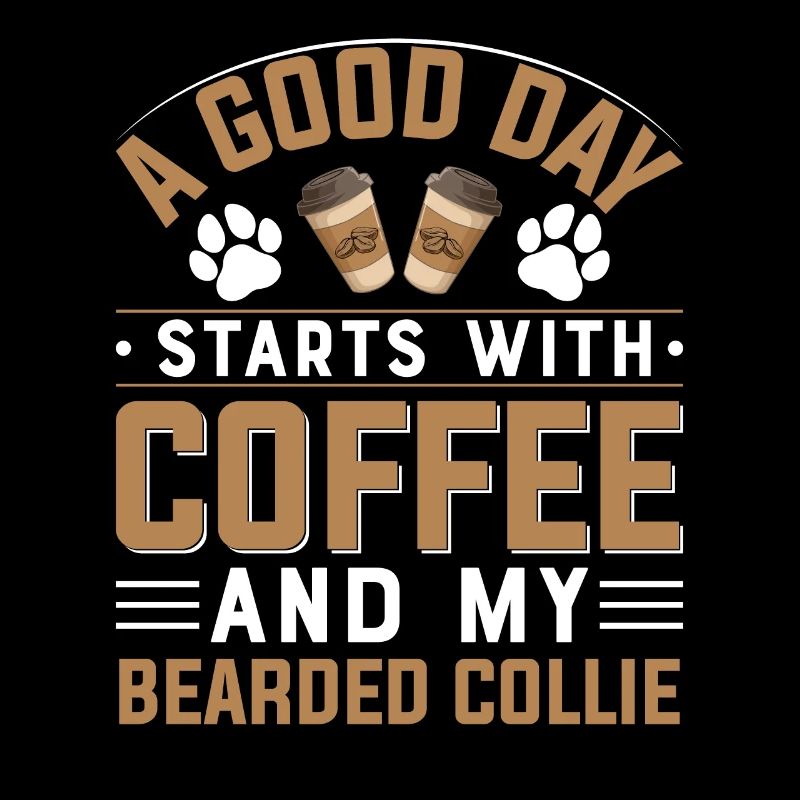 Bearded Collie Kaffee Trinken Koffein Hunde