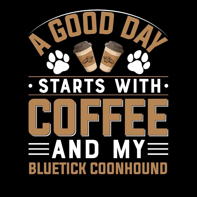 Bluetick Coonhound Café Caféine Amateurs de café