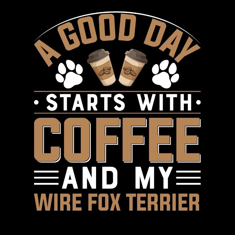 Wirehair Fox Terrier Coffee Drinking Caffeine Dog