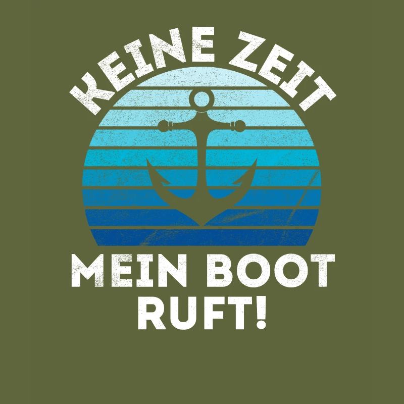 Bootsfahrer Bootfahren Motorboot Anker Schiffer