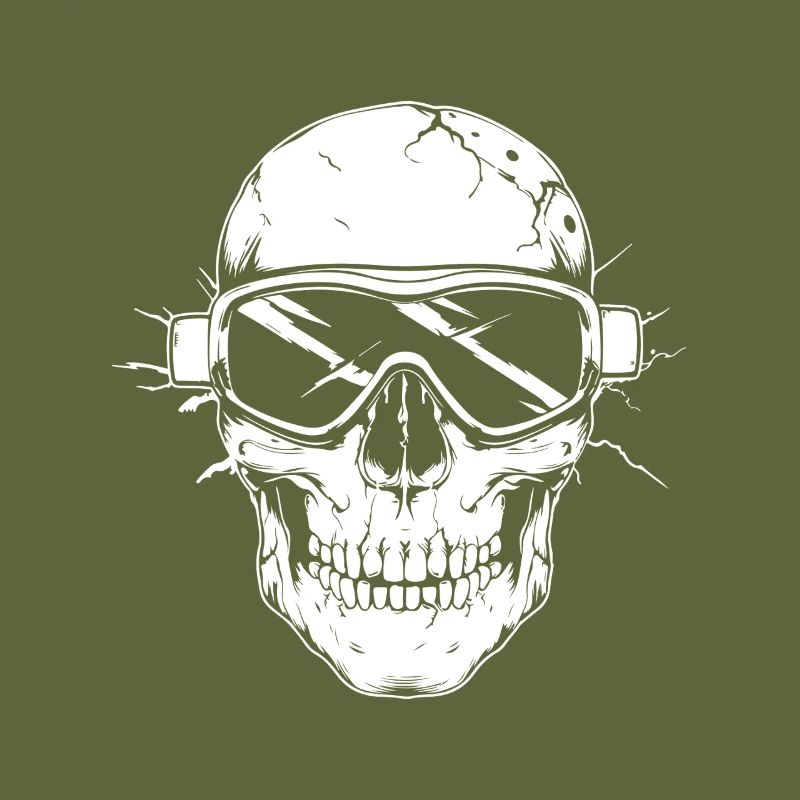 Ski Ski Goggles Skeleton
