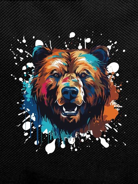 Bear Animal Pop Art Head