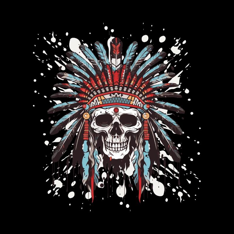 Apache Totenkopf Indianer