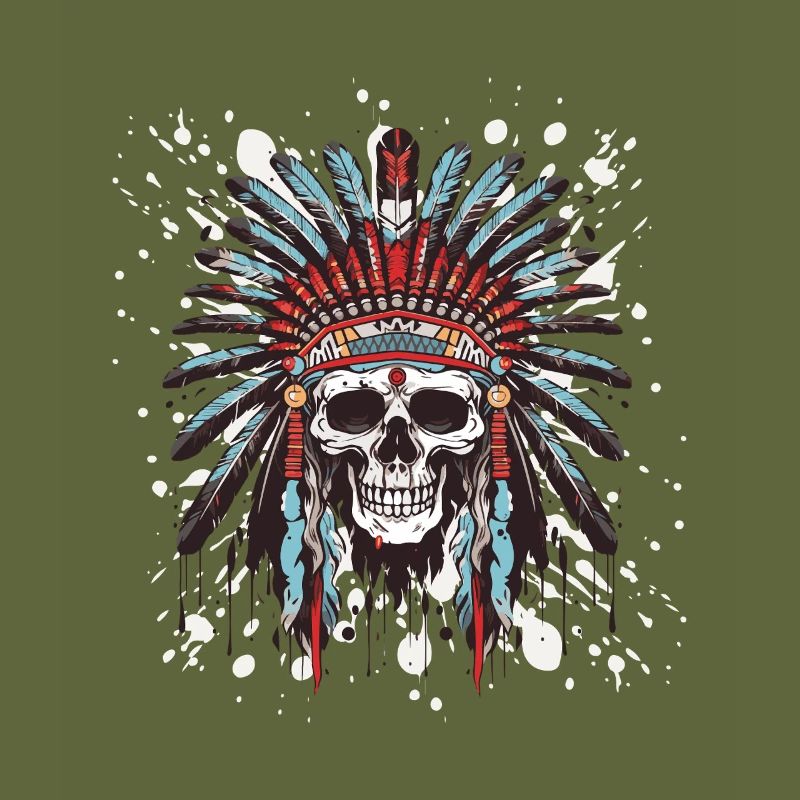 Crâne Apache Indien