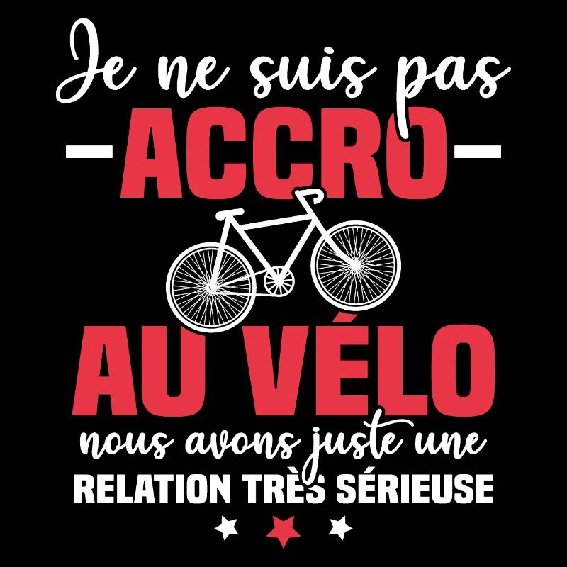 Je ne suis pas accro au vélo