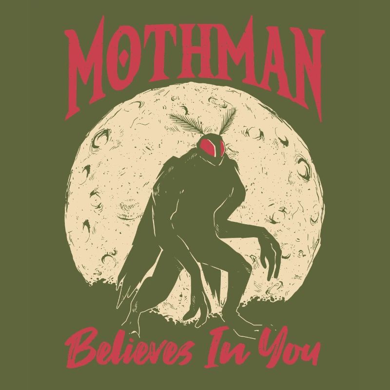 Cryptid Monster Mothman glaubt an dich
