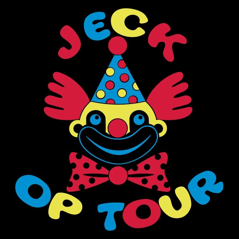 Fasching Clown Jeck op Tour 1, 2 oder 3 Farben