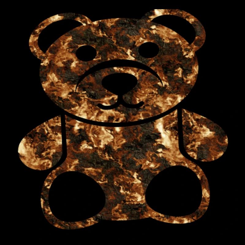 Burning Bear T- Shirt