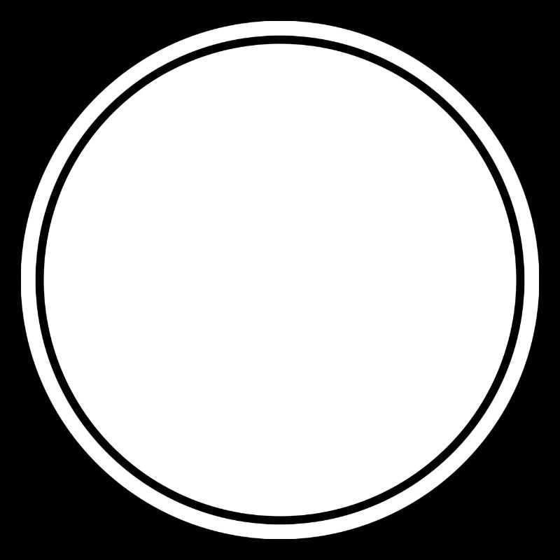 Cercle blanc auto-conception