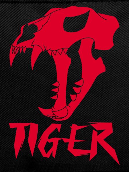 Roter Tiger-Schädel