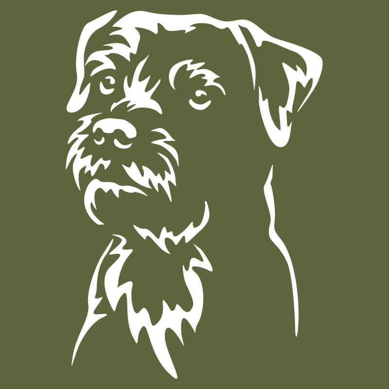 Border Terrier Kopf "Black Edition"