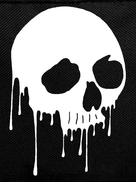 White skull and graffiti