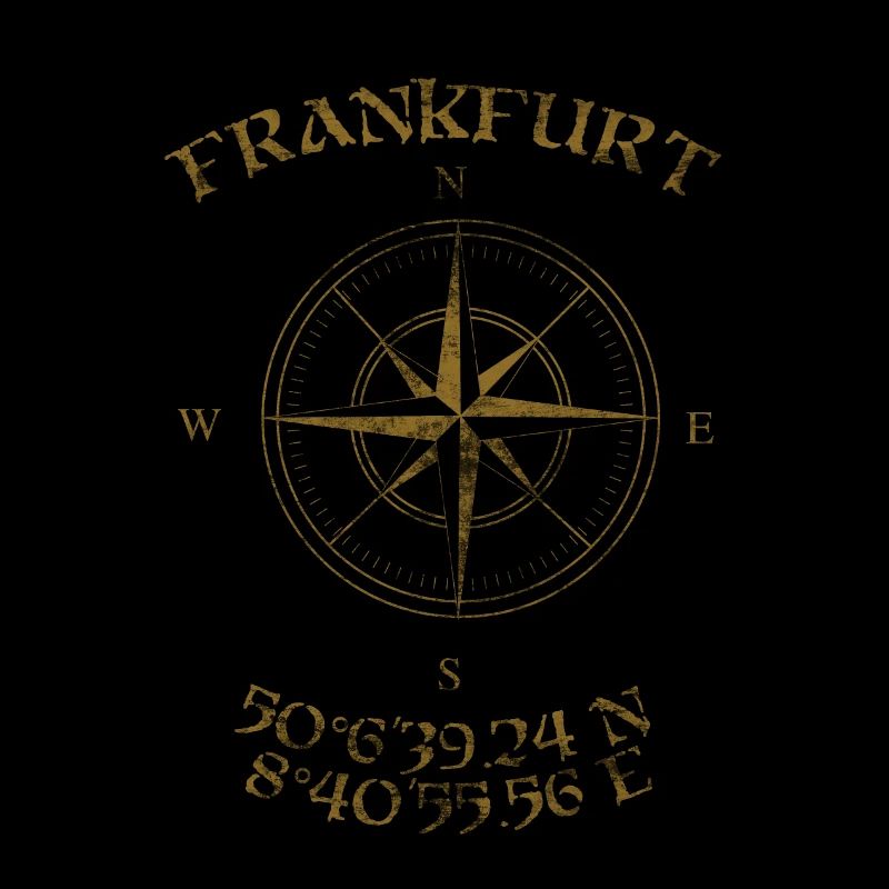 Compass GPS coordinates Frankfurt