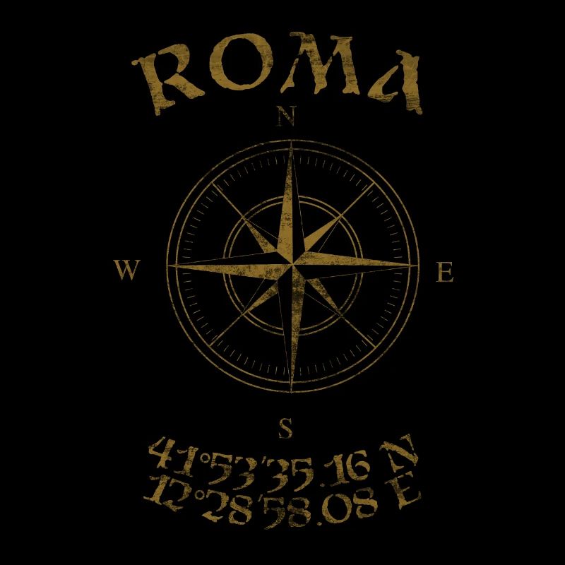 Compass GPS coordinates Roma